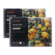 ARTME A4 Acrylic Pad (2pack) Landscape x 12 Sheets/ 400gsm Extra