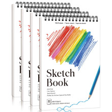 4 Pack A5 Sketch Books - 5.8 x 8.3 Inch Sketchbook