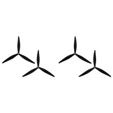 4 Szt 13X8X3 13-Calowe Śmigło 3-Łopatowe Śmigło Elektryczne CW + CCW do Drona RC FPV Quadcopter