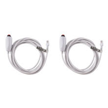 2X Nurse Caller Cable 6P4C Nurse Call Device Emergency Call Universal Replacement Cable 3 Meters with Push Button