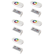 5X Controlador Remoto LED RF 2,4 GHz Inalámbrico RF Táctil LED RGB Regulador de Intensidad para 5050 3528 RGB LED Tira de Luz 12V/24V