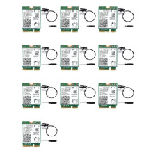 10X 9560NGW WiFi Card+20XAntenna 1730Mbps 9560AC 2.4G 5G Dual Band BT 5.0 802.11Ac M.2 CNVI 9560NGW Wireless Card