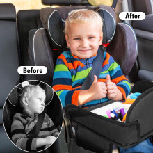Kids Travel Tray for Toddler Car Seat, Road Trip Activities for Kid, 2Pcs
