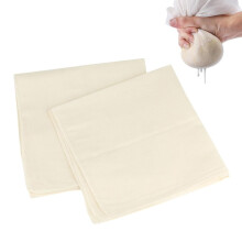 JIADEXIN 2 PCS Cheesecloth - Cheese Cloths for Straining Reusable Cheese Cloth 50x50cm Unbleached Cotton Cloth Strainer Washable Muslin Cloths for Co