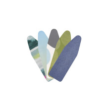 Brabantia Ironing Board Cover C 124x45 cm – Colourful | 1x Random 100% Cotton To