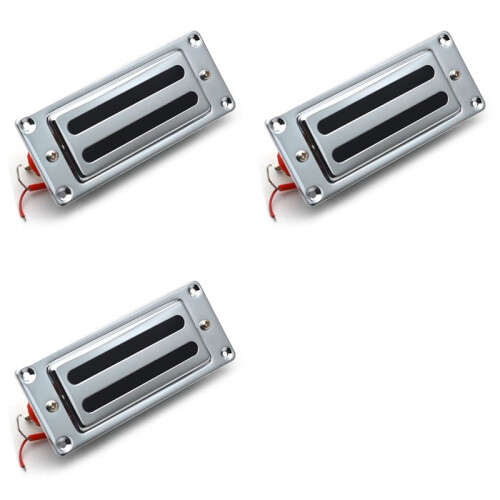 3X 2  68X29MM  Elgitarr Humbucker Pickup med Metallram för LP Gitarr Krom, Hals 1