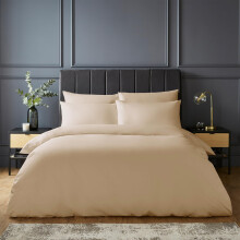 Silentnight Pure Cotton Duvet Set - Luxurious Cool Soft Touch 200 Thread Count - Button Fastening - Breathable 100% Cotton Quilt Cover + Pillowcase B