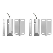 2X Heavy Duty Wired Alarm Garage Door Magnetic Contacts Sensor NC with Adjustable Bracket