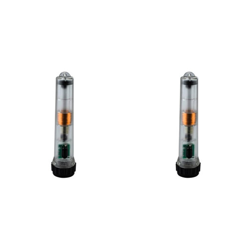 2X Self-Generated Transparent Emergency Fluorescent Torch Flashlight Hand-Cranked Charging Far-Pull Strong Magnet 1