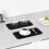 2X Dish Drying Mat for Multiple Usage, Easy Clean, Eco-Friendly, Heat-Resistant Silicone Mat for Kitchen Counter Black-A 3