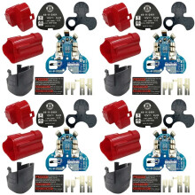 4X Placa de Circuito de Proteção PCB com Caixa de Plástico para Bateria de Lítio M12 para Bateria de Íons de Lítio 12V 1,3Ah 1,5Ah