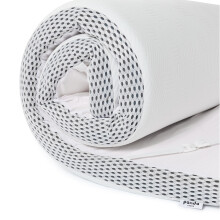 Panda Hybrid Bamboo Mattress Topper - UK Double | Luxuriously Soft BioCell Foam, Micro-Springs & Memory Foam | 7.5 cm Thick | Orthopaedic Neck, Spine,