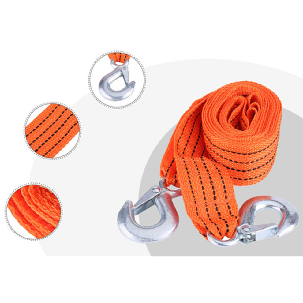3 Ton 4M Car Towing Strap With Hooks 7293282198562