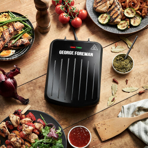 George Foreman George Foreman Small Electric Fit Grill [Non stick - Healthy - Griddle 1