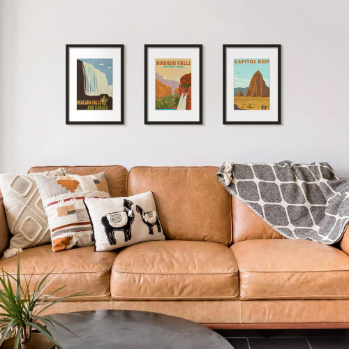 upsimples 3 Pack A3 Frame, Picture Frames, Versatile Photo Frame, Black A3 1
