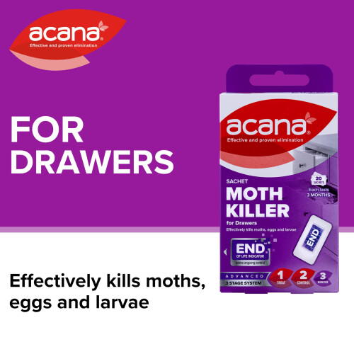 Acana Acana Sachet Moth Killer 16 Pack- For Drawers & Storage- Protects 1