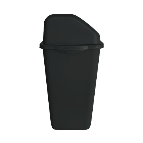 VTL 60 Litre Black Plastic Swing Bin Durable For Kitchen And Home Waste 1