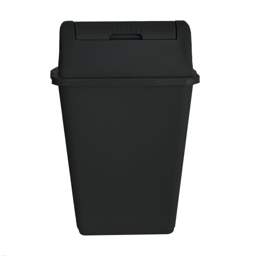 VTL 60 Litre Black Plastic Swing Bin Durable For Kitchen And Home Waste 2