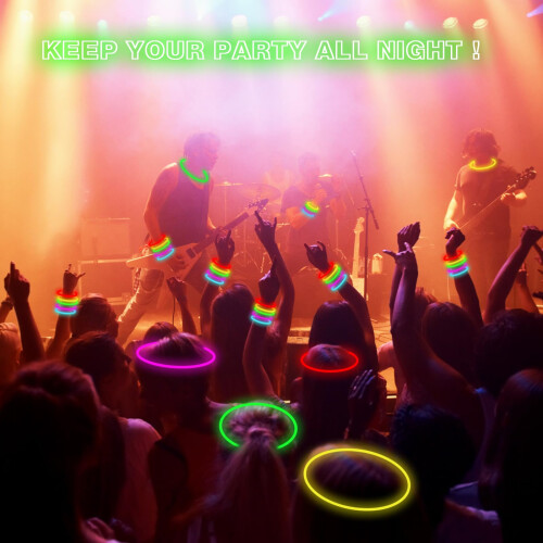 JIJI&CUI Glow Sticks 40pcs [8-Hour Ultra Bright] 2
