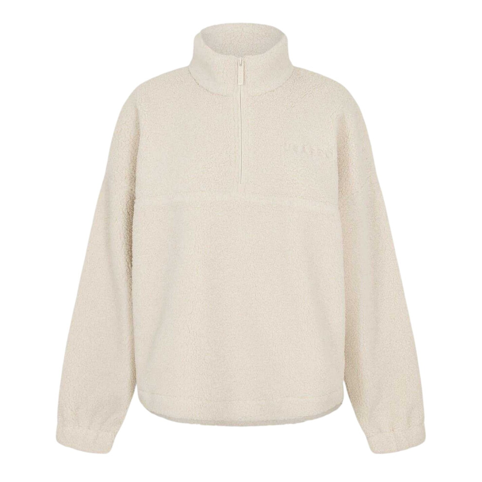 Slazenger (14 Uk, Cream) Womens/Ladies Fleece Quarter Zip Sweatshirt