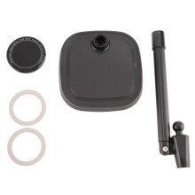 2X Aluminum Alloy Bracket for Desktop Live Streaming Conference Mobile Phone Magnetic Suction Bracket, Black