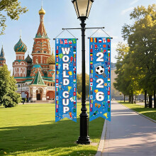 AhfuLife World Football Cup Decorations Door Banner 2026