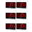 6X Digital Wall Clock, 9Inch LED Digital Clock Large Display with 12/24H,  Digits,Small Silent Wall Clock (Red) 1