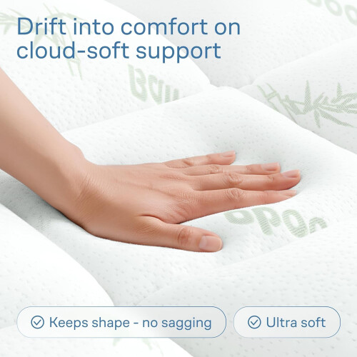 Mattress Topper Cloud-Like Comfort - Ultra-Soft - Breathable 1