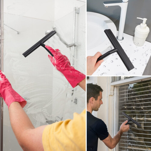 Shower Squeegee - 8 Inch Window Glass Scraper Shower Cleaner with