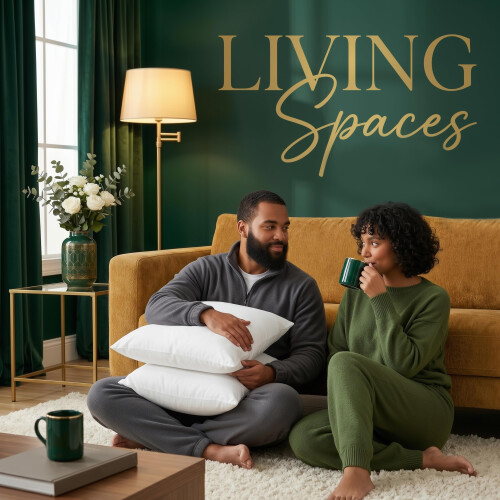Utopia Bedding Cushion Inserts 2 Pack, 40 x 40 cm, Sofa Cushions 1