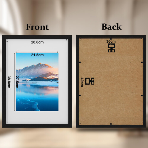 DTXDTech 30x40 cm Black Wooden Frame 1