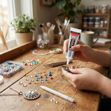 B7000 Glue Clear with Precision Tip, 3Pcs 15ml B-7000 Glues, Bedazzling Glue for