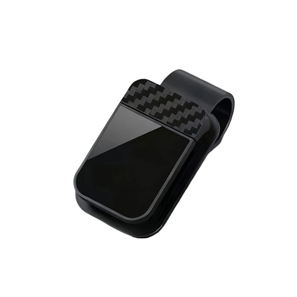 (Black) Magnetic Glasses Clip Holder Universal For Car Sun Visor Sunglasses Holder Clip Black 6951617014178