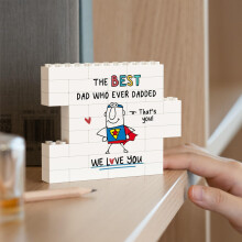 IDELTIME Fathers Day Dad Gifts - Daddy Plaque, Funny Dad Gifts for Dads Birthday Father Day Christmas, Home Desk Decor, Unique Daddy Birthday Card fo