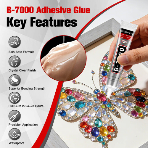 10 PCS 15ml B7000 Glue Clear with Precision Tip 1