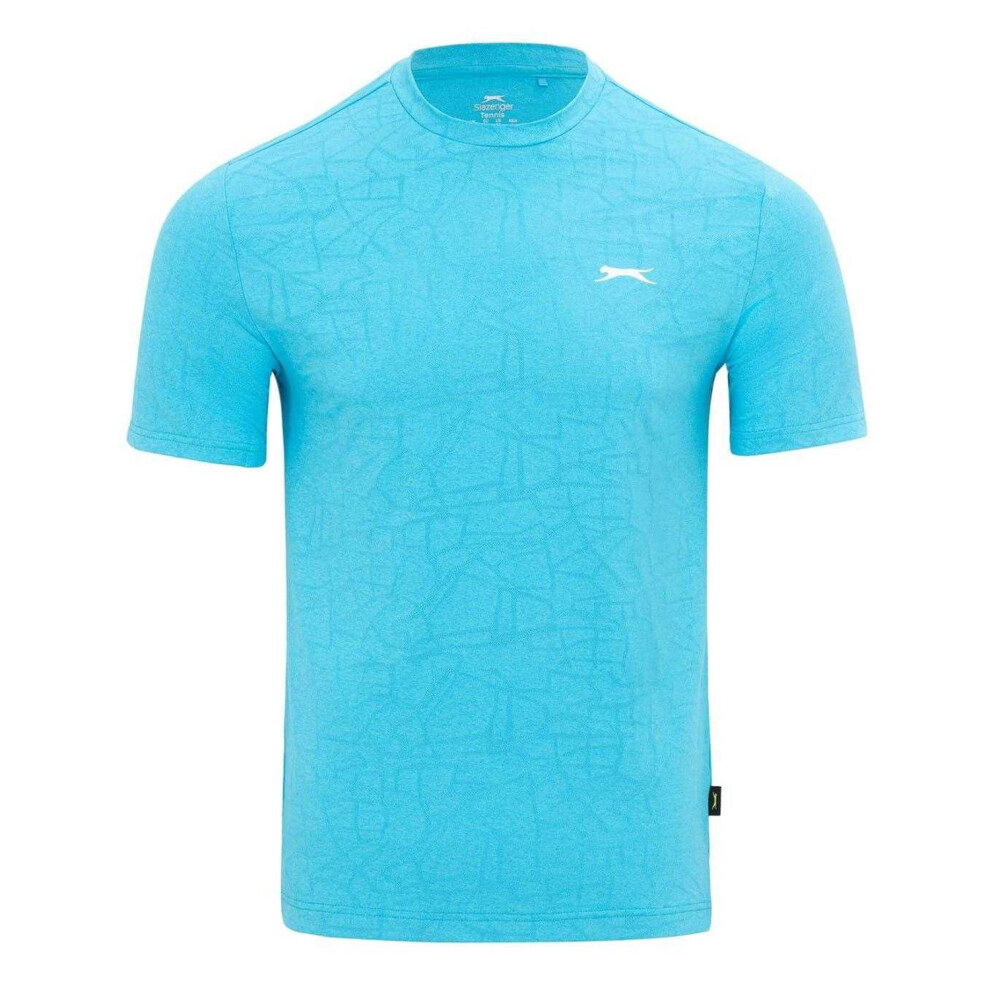 Slazenger (Xl, Aquarius) Mens Logo Knitted T-Shirt Multicoloured