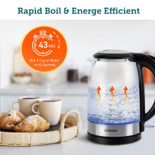 Cosori Kettle - 3000W - Food-Grade Stainless Steel Filter & Inner Lid