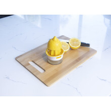 Joie Citrus Juicer with Built-In Strainer, Manual Lemon and Lime Squeezer, Yellow