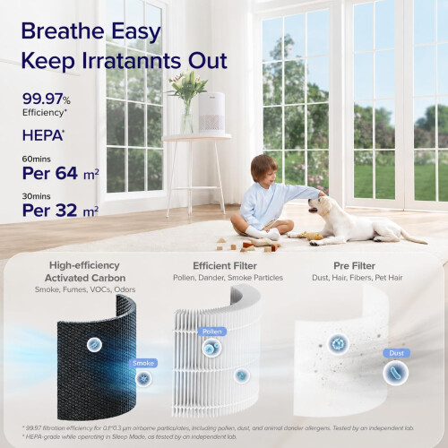 Levoit Levoit Smart HEPA Air Purifier for Allergies & Pets 1