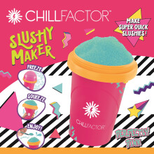 Chill Factor Color Shock Slushy Maker Perfectly Pink - Reusable Slushy Maker Cup, Homemade Slushies, Squeeze Cup Slushy Maker Kitchen Toy