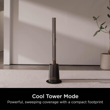 Shark TurboBlade Bladeless Tower Fan, High-Speed Multi-Directional, Projects Air up to 20 Metres, Quiet Power, 10 Speeds, Pivot, 180 Oscillation, Re