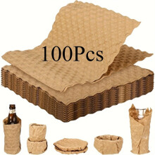 (100Pcs) 100 Pcs Heavy Duty Thick Bubble Wrap Roll Cushioning Packing Material For Moving Shipping And Protecting Fragile Items