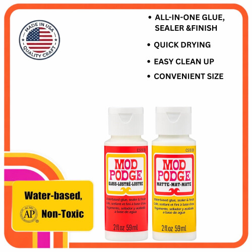Mod Podge Water Based Craft Glue & Sealer Bundle 1