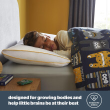 Silentnight Healthy Growth Breathable Pillow - Kids Pillow with Mesh Sides for a Refreshing Nights Sleep - Cotton, Anti Bacterial and Machine Washabl
