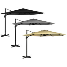 Charles Bentley Hanging Banana Umbrella Parasol - Lightweight Aluminium Frame - 3.5M XL