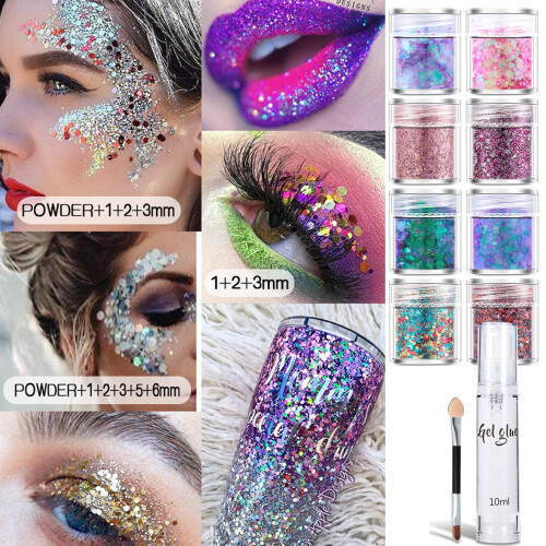 MEITREND Face Glitter Festival with Glue 2