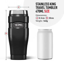 Thermos Stainless King Travel Tumbler & Multi- Purpose Flask- 470ml