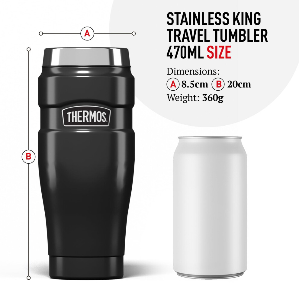 Thermos Stainless King Travel Tumbler & Multi- Purpose Flask- 470Ml