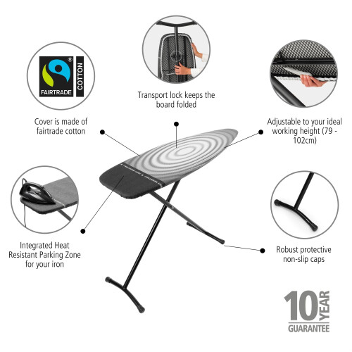 Brabantia Brabantia Ironing Board D Titan Oval 135 x 45 cm 2