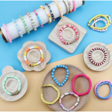 5400pcs Clay Beads Bracelet Making Kit, 24 Colours DIY Jewellery Kit.